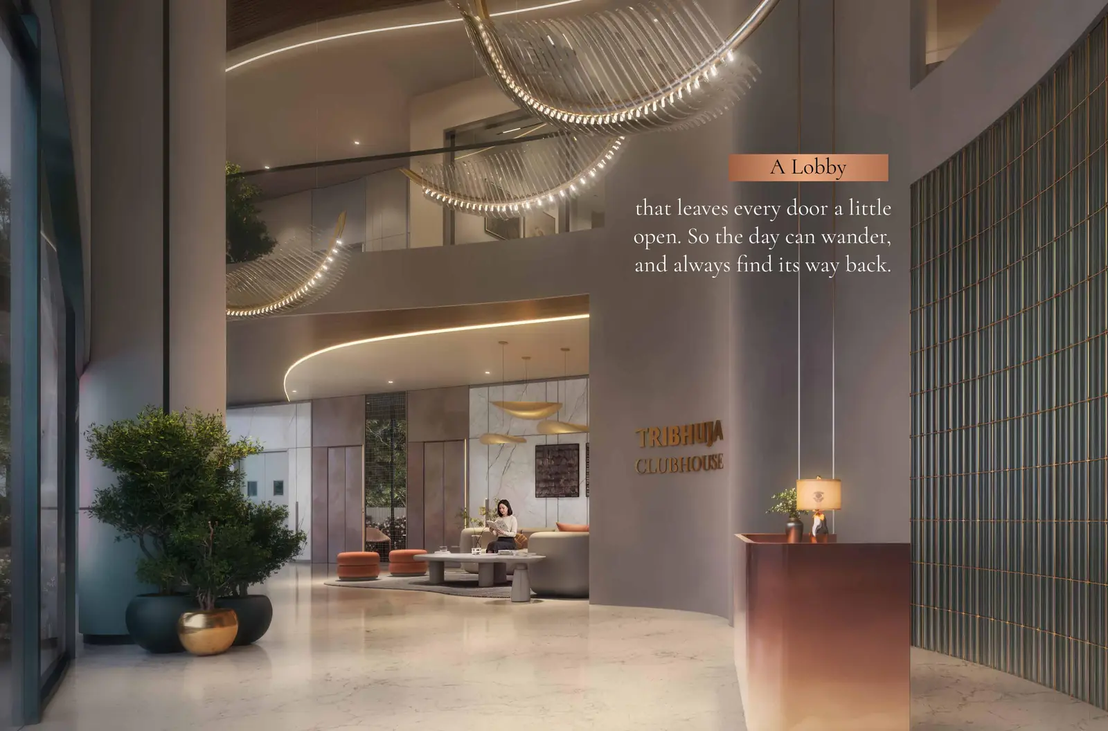 Tower lobby at Tribhuja